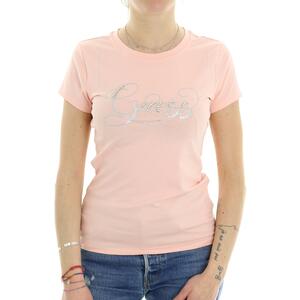 T-SHIRT SS GLITZY LOGO GUESS  PESCA